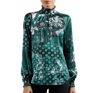 Ted Baker Green Floral Blouse
